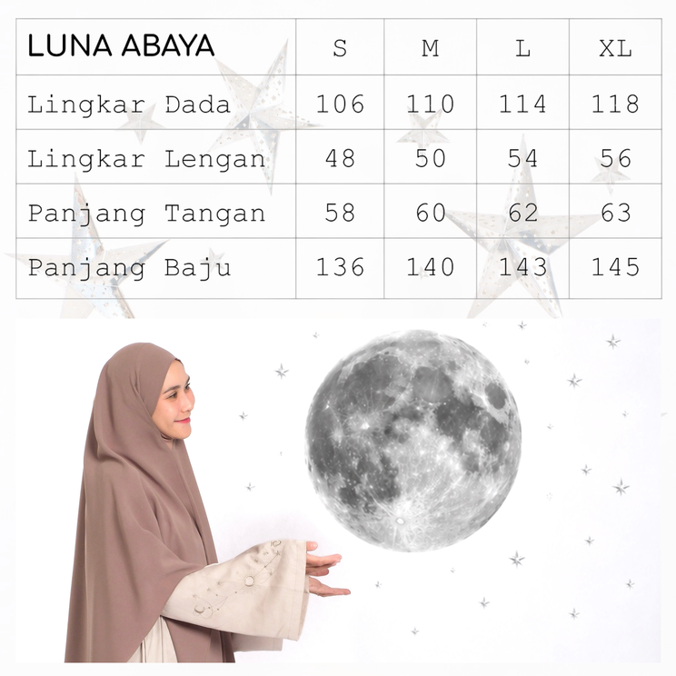 Chadaree Celestial Collection - Luna Abaya