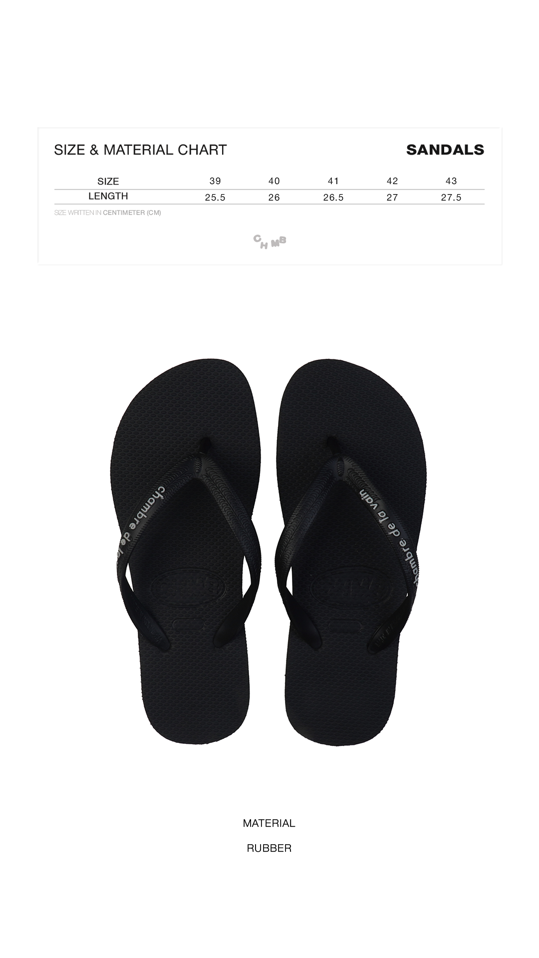 Sandals Chambredelavain - Common Black