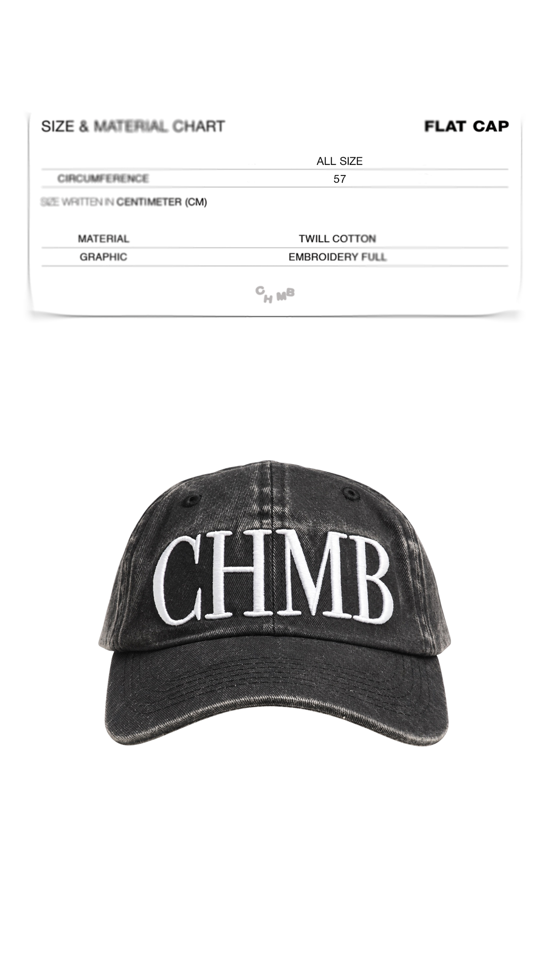 Trucker Hat Chambredelavain - Nara Black Wash
