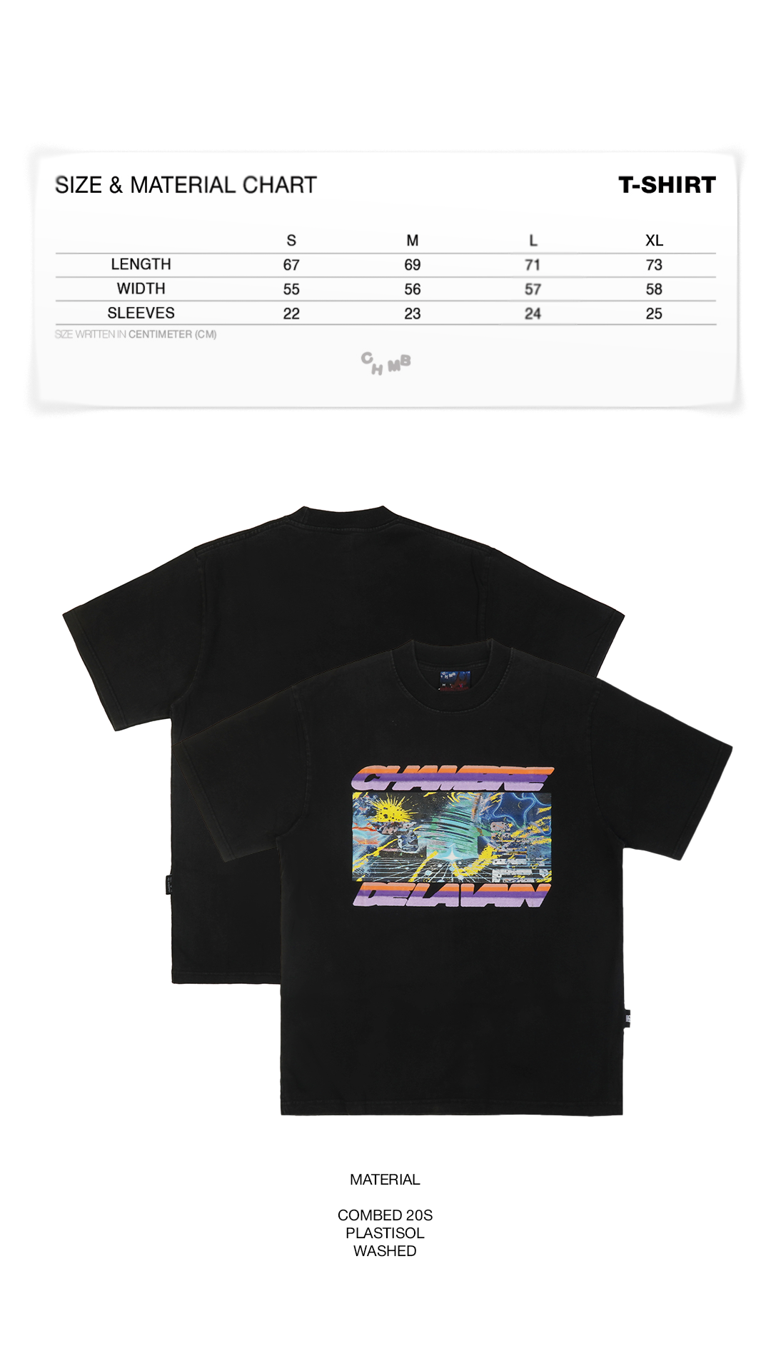 Tshirt Wash Chambredelavain - Sonder Black