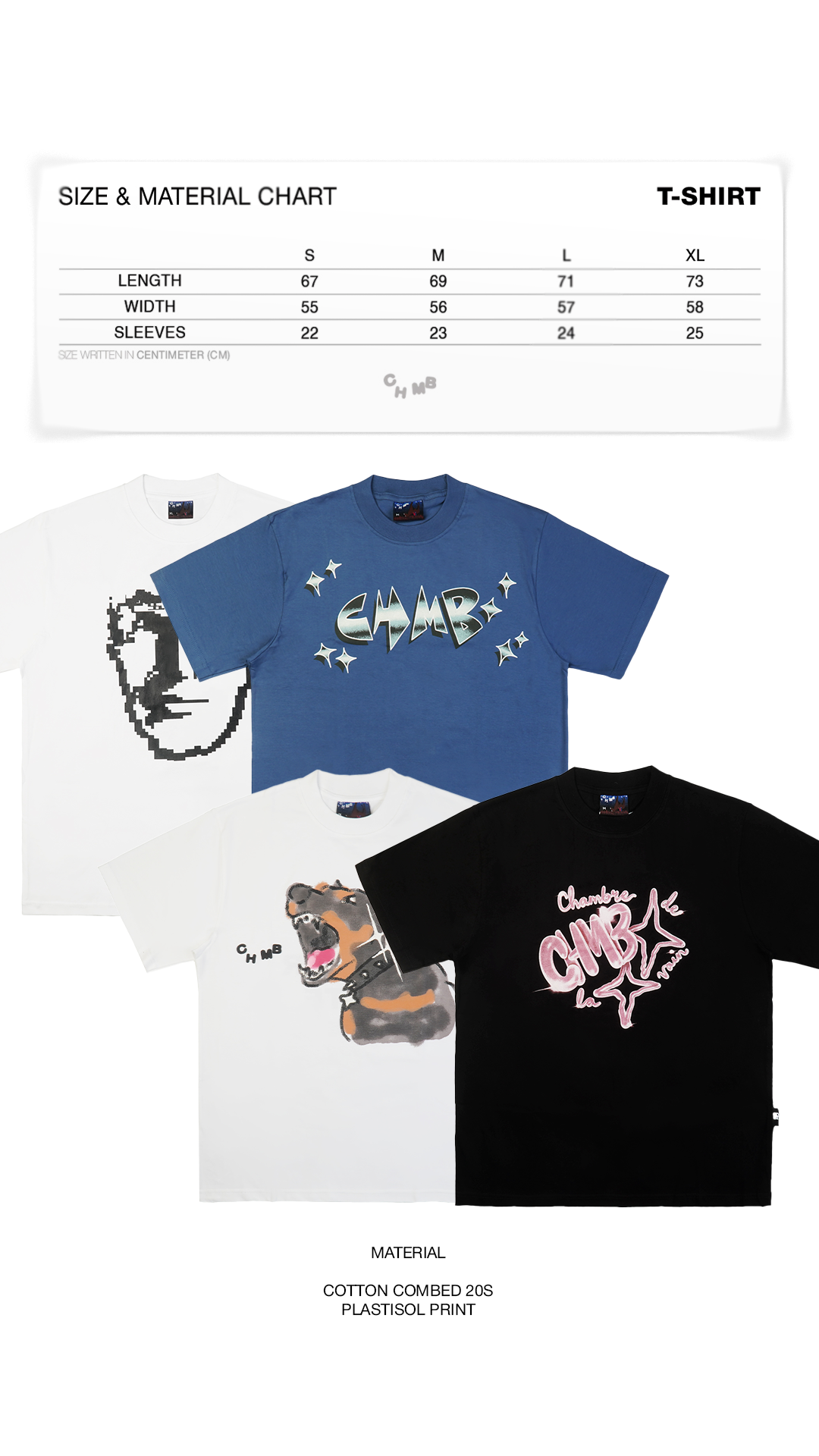 Tshirt Chambredelavain - Doberman White