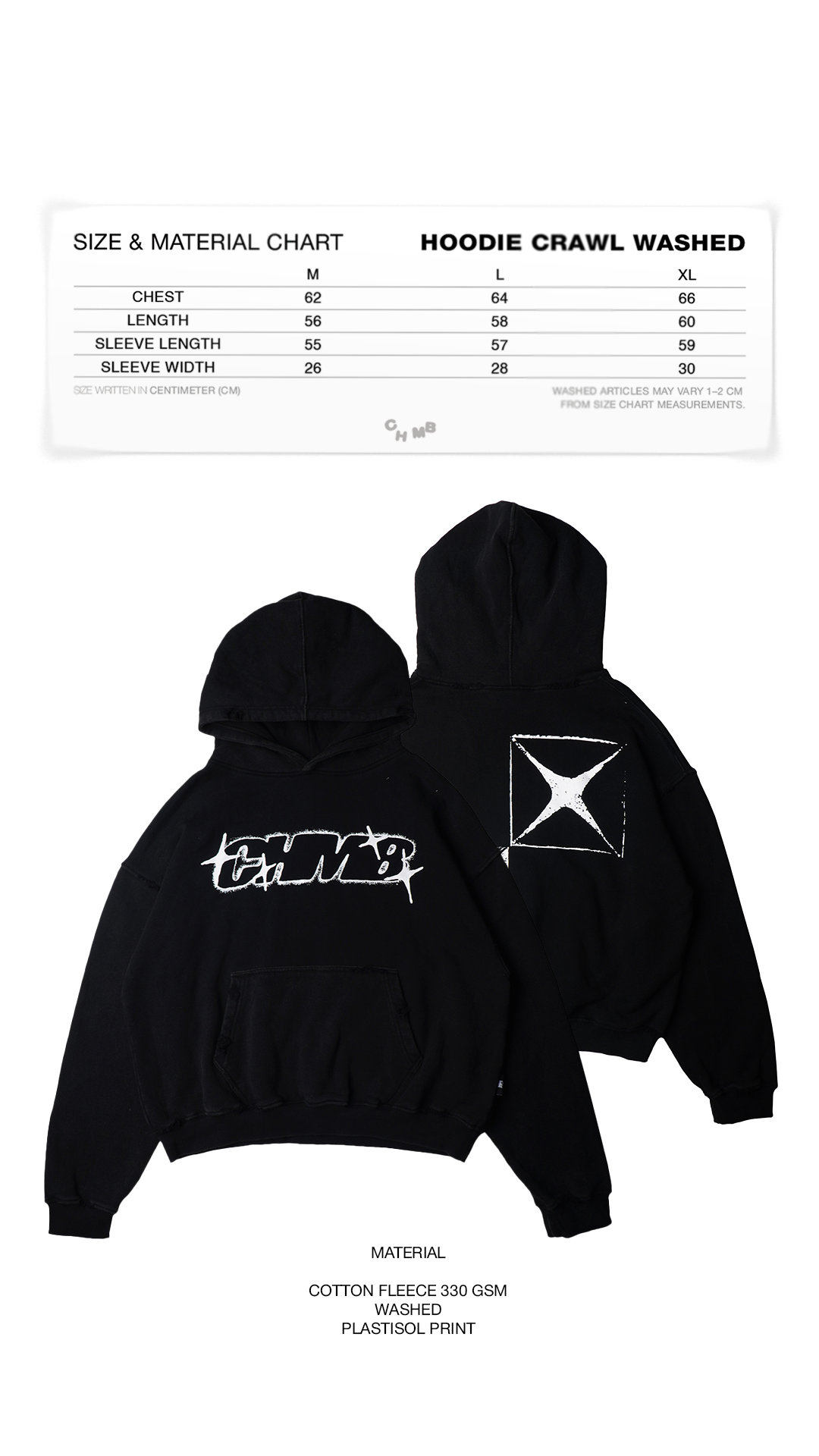 Hoodie Chambredelavain - Crawl Wash