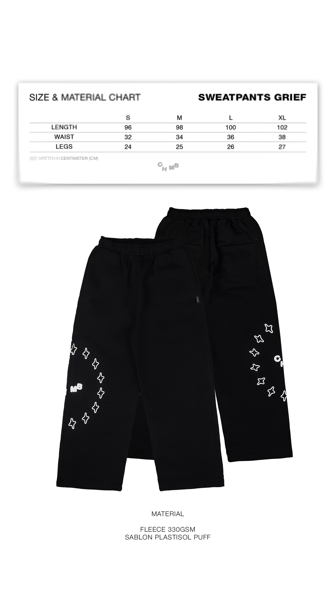 Sweatpants Chambredelavain - Grief Black