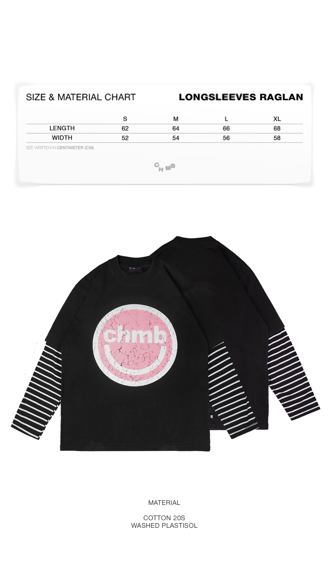 Double Layer Tshirt Chambredelavain - Washed Bunny Stripe