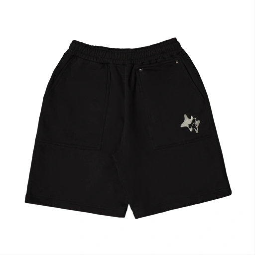 Image of Short Sweatpants Chambre de Brodo - Sis Black