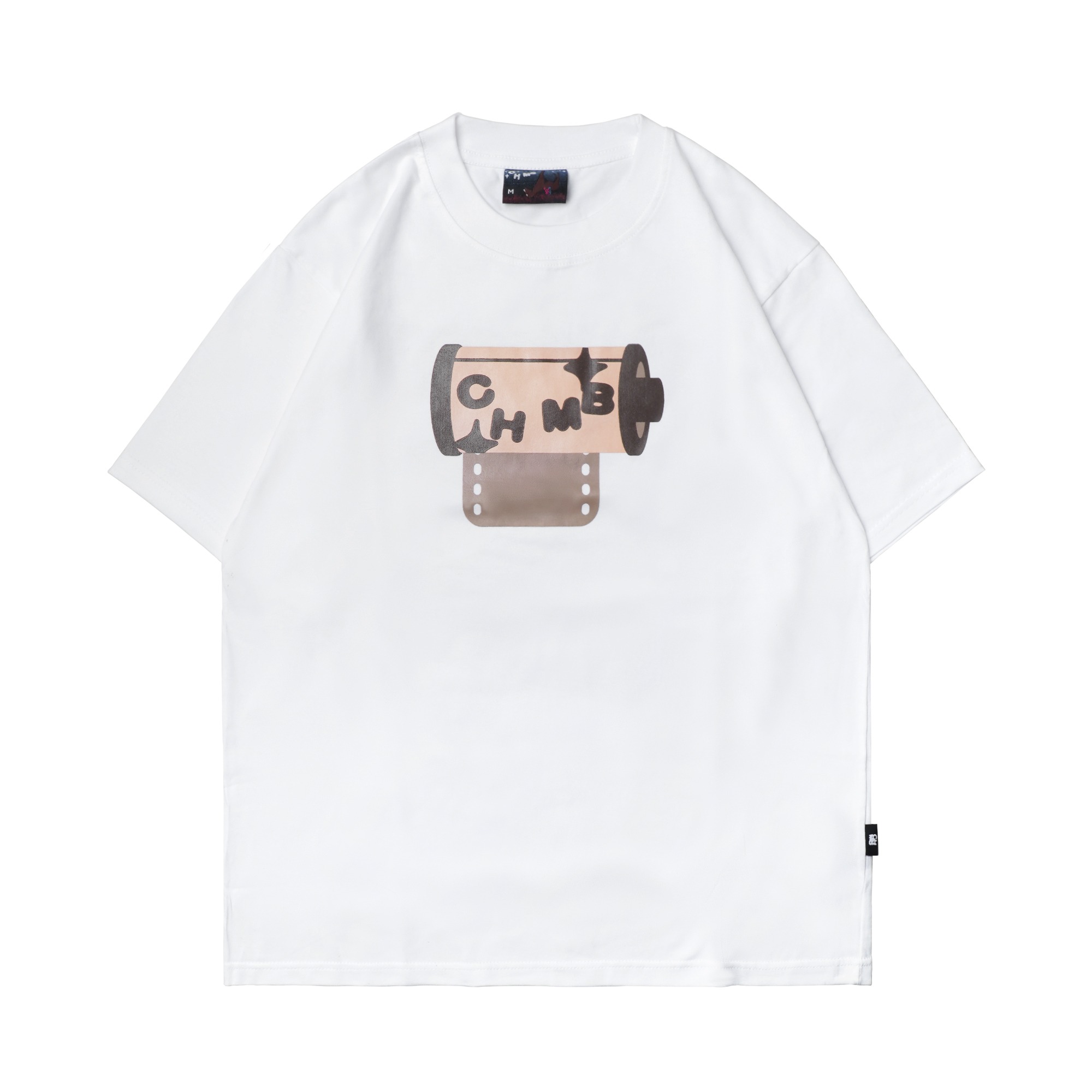Tshirt Chambredelavain - Shoot Me White
