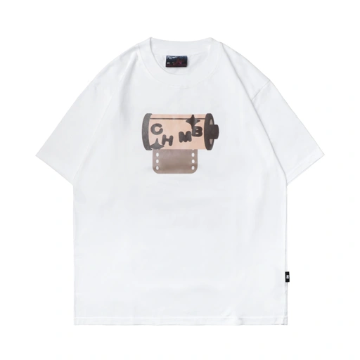 Tshirt Chambredelavain - Shoot Me White