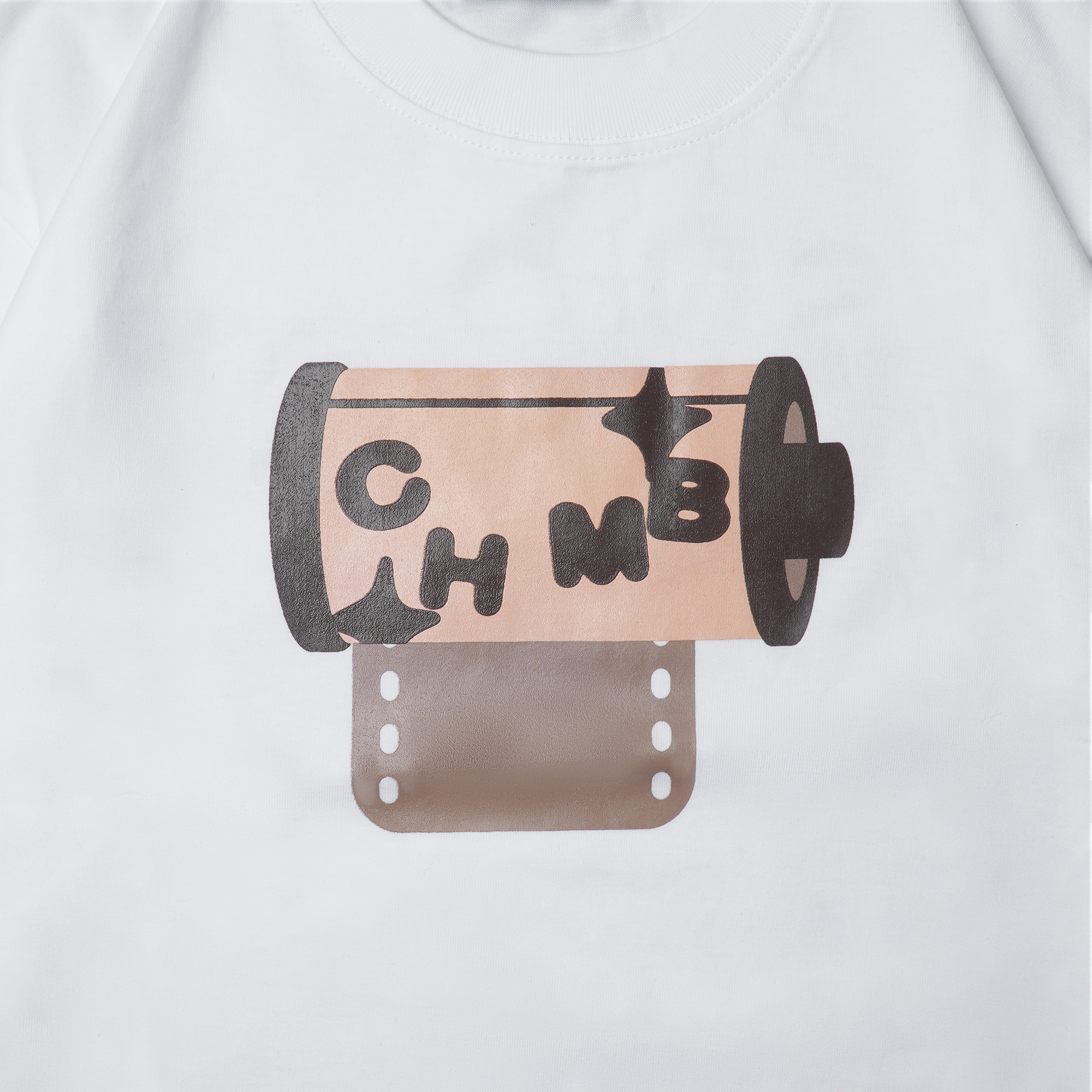 Tshirt Chambredelavain - Shoot Me White