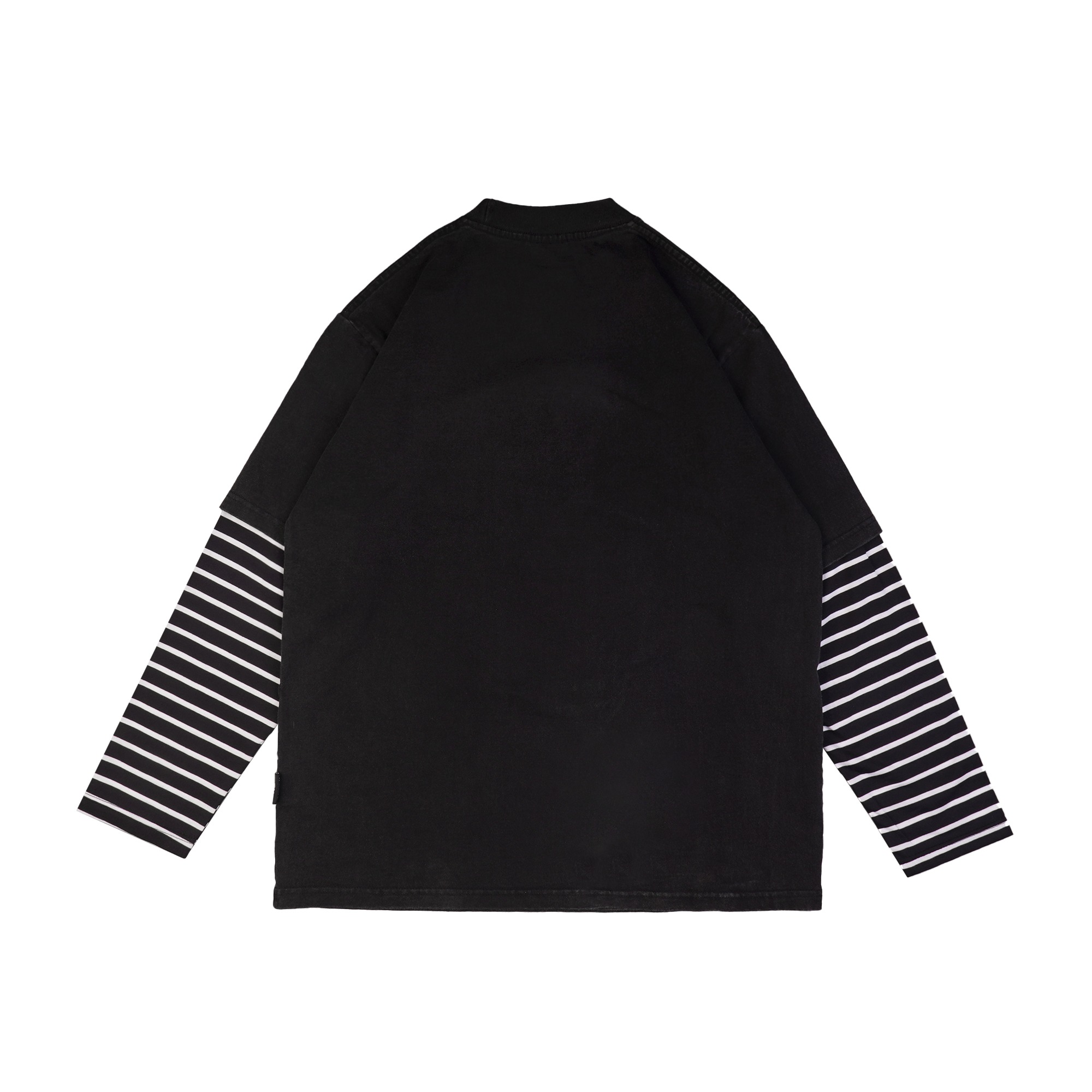 Double Layer Tshirt Chambredelavain - Washed Bunny Stripe