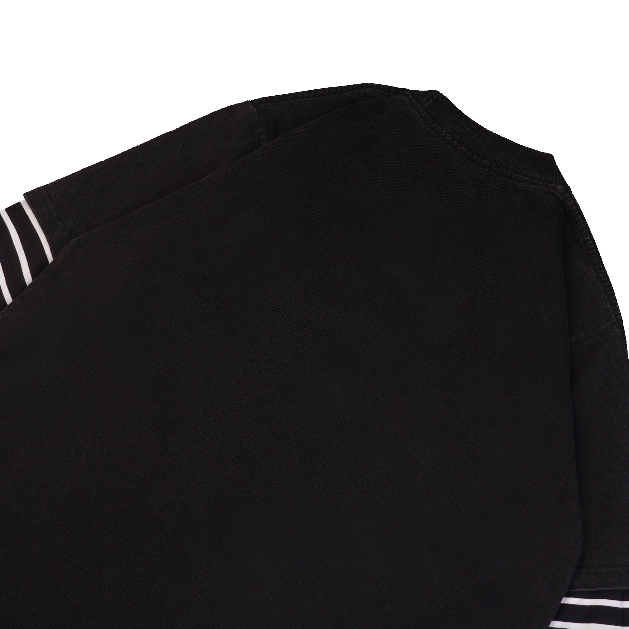 Double Layer Tshirt Chambredelavain - Washed Bunny Stripe