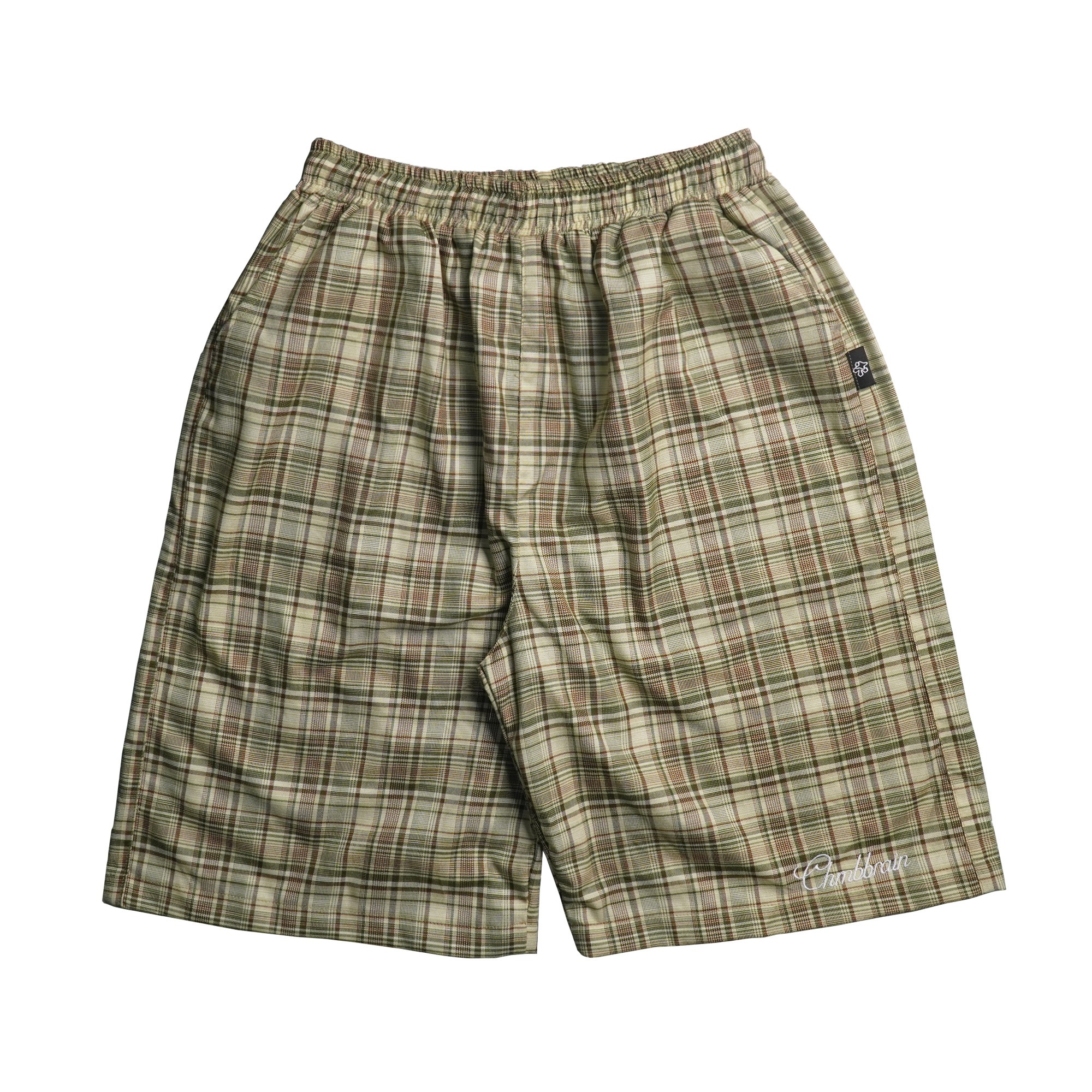 Flannel Shorts Collaboration CHMBXSB - Pelekat Cream