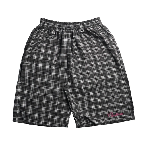 Flannel Shorts Collaboration CHMBXSB - Pelekat Black