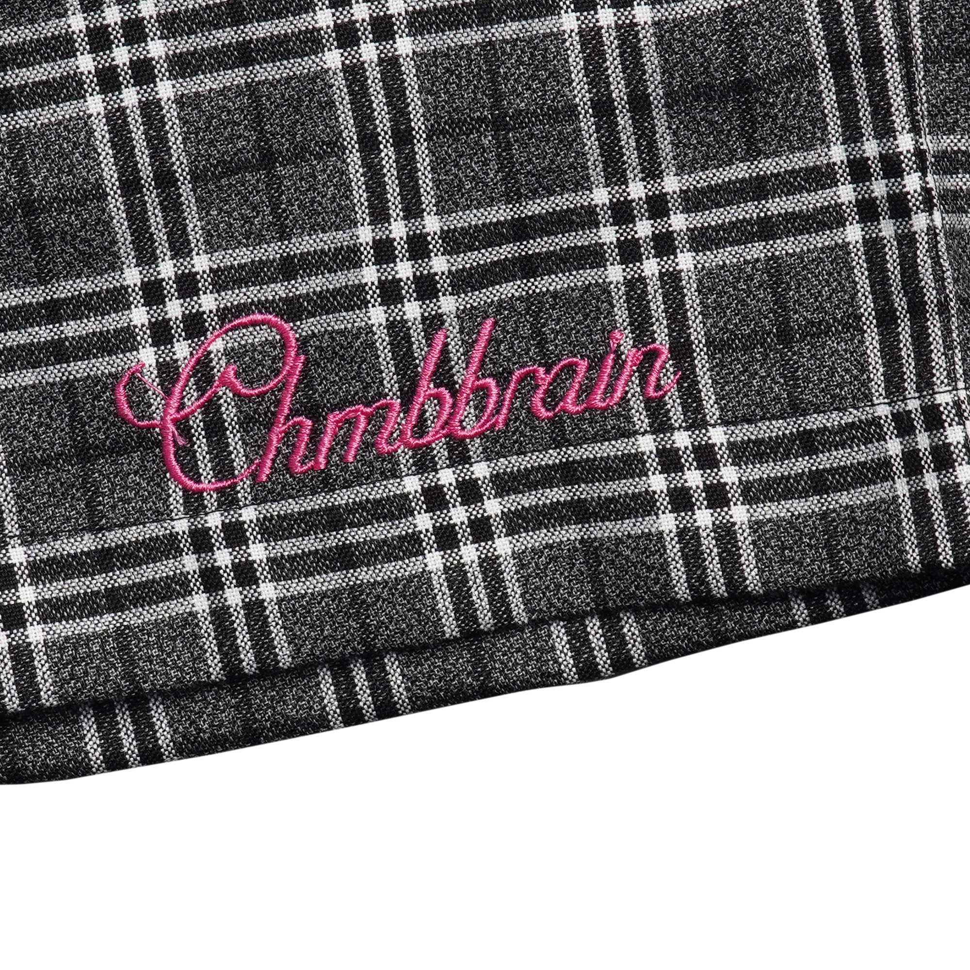 Flannel Shorts Collaboration CHMBXSB - Pelekat Black