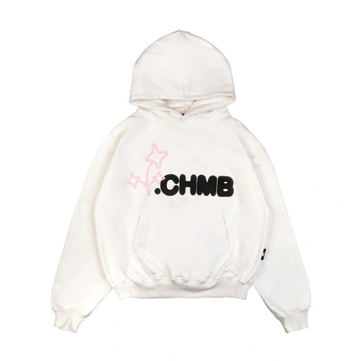 Hoodie Boxy Chambredelavain - Cyanide White