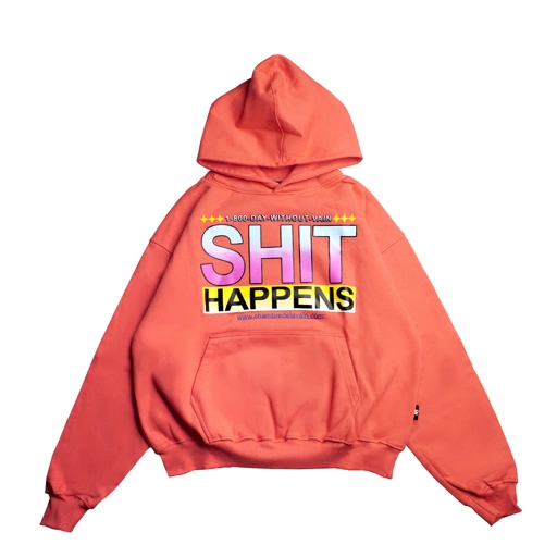 Image of Reguler Hoodie Chambredelavain - Shit Happens Peach