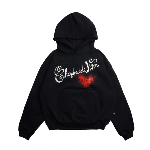 Image of Boxy Hoodie Chambredelavain - Sweet Cake Black