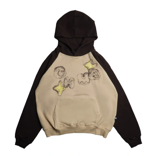 Image of Boxy Hoodie Raglan Chambredelavain - Twin Star