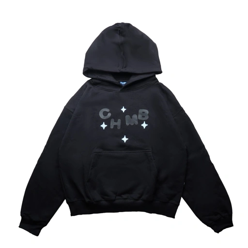 Image of Boxy Hoodie Chambredelavain - Fiery Sky Black