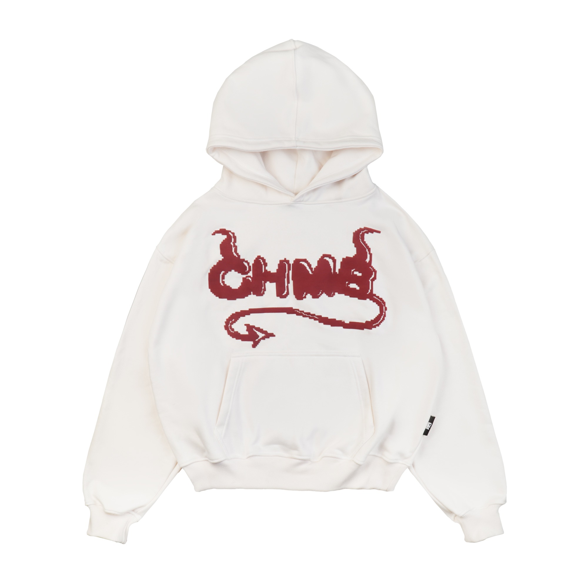 Hoodie Boxy Chambredelavain - Angel White
