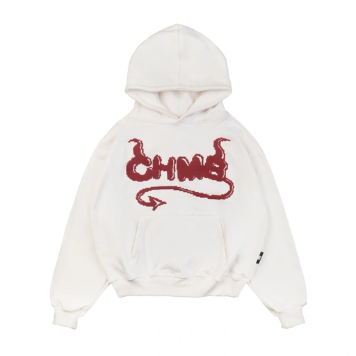 Hoodie Boxy Chambredelavain - Angel White
