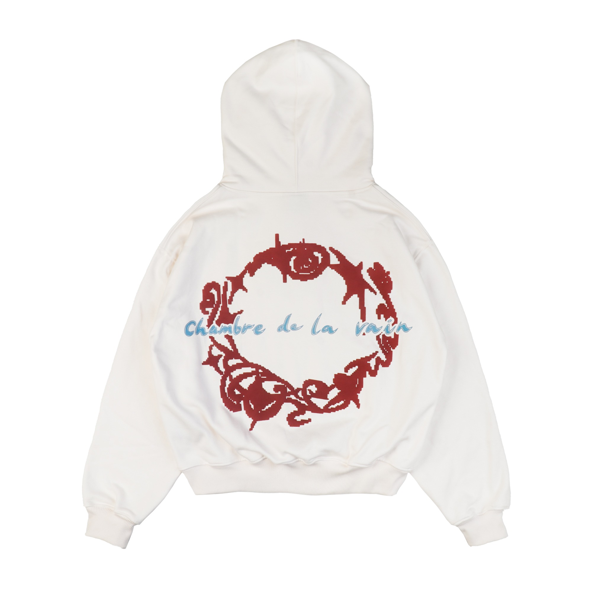 Hoodie Boxy Chambredelavain - Angel White