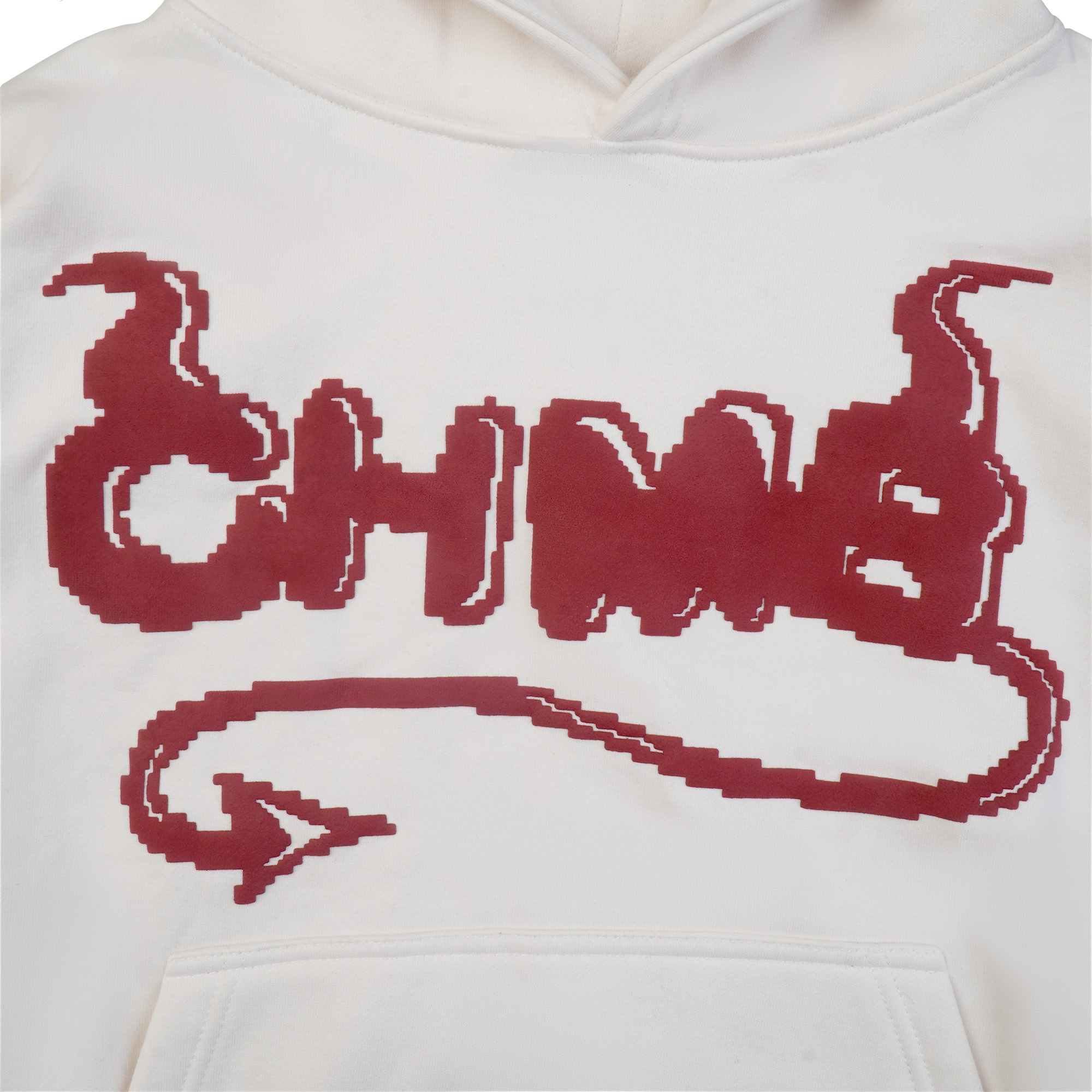 Hoodie Boxy Chambredelavain - Angel White