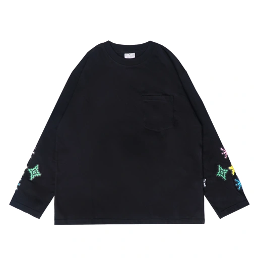 Image of Longsleeves Chambredelavain - Tetris colored black