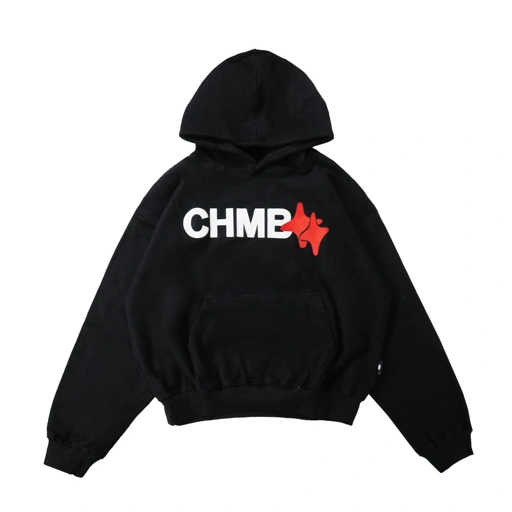 Image of Reguler Hoodie Velour Chambredelavain - Luxe Black