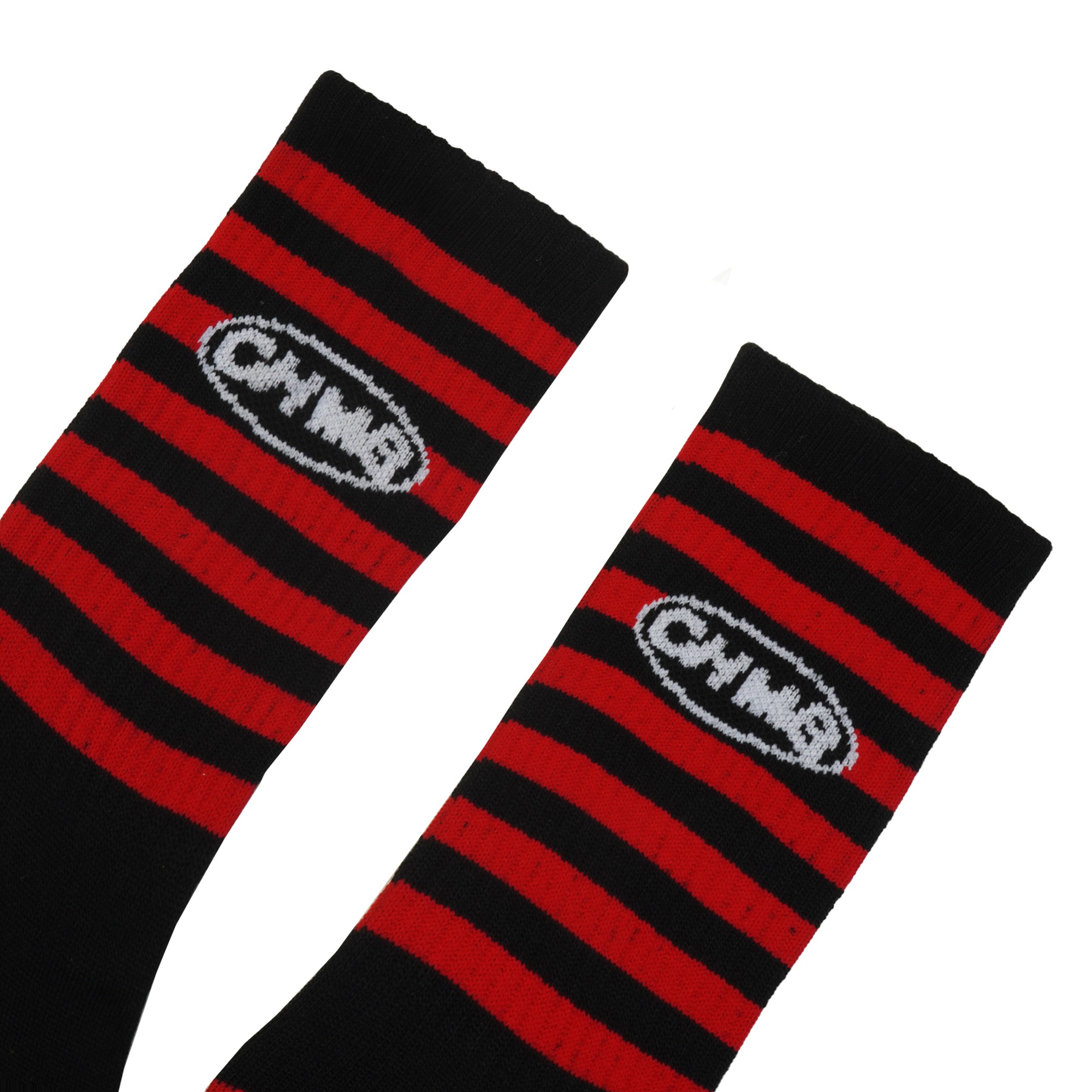 Socks Chambredelavain - Stripe Red Black