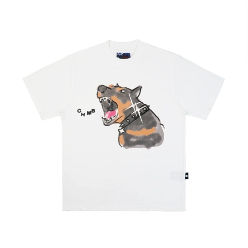 Tshirt Chambredelavain - Doberman White