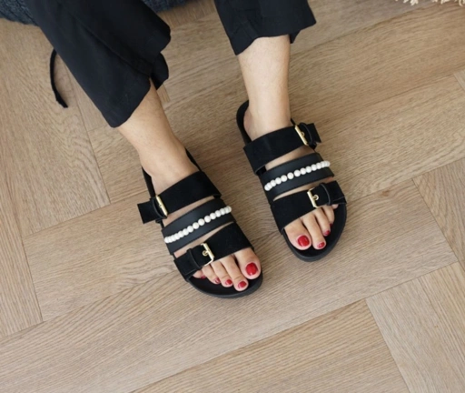 Image of Raitalexander - Sandal Wanita Alana Black Pearl