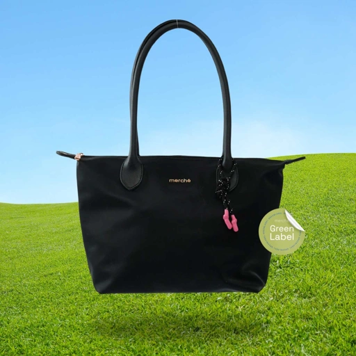 Image of Alice Totebag medium green label  merché