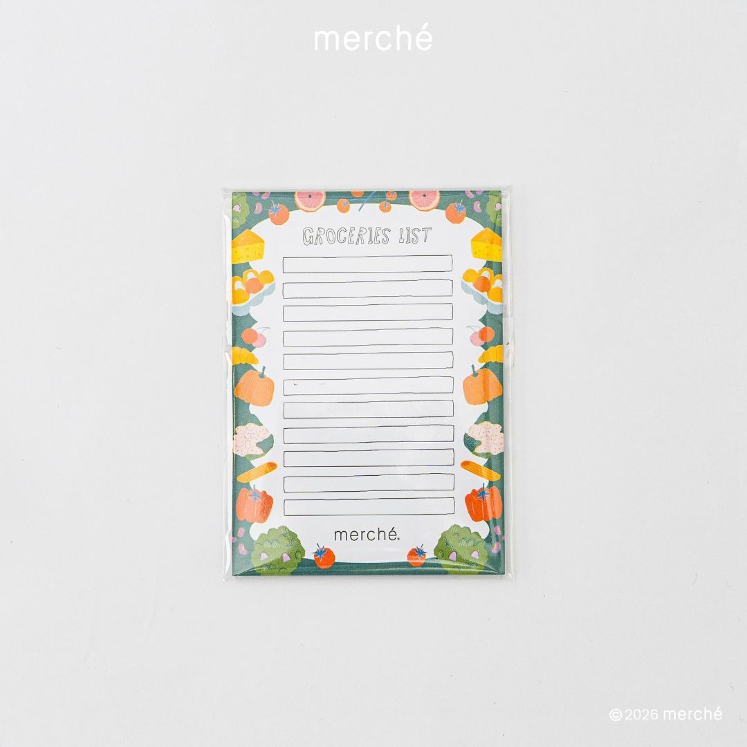 [NOT FOR SALE] Fresh Market -  Free Gift  Memopad Market Grocery List merché