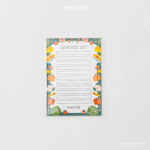 Image of [NOT FOR SALE] Fresh Market -  Free Gift  Memopad Market Grocery List merché