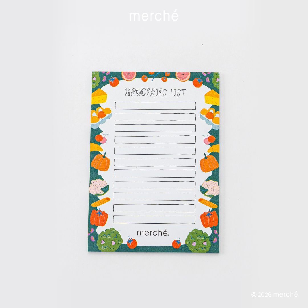 [NOT FOR SALE] Fresh Market -  Free Gift  Memopad Market Grocery List merché