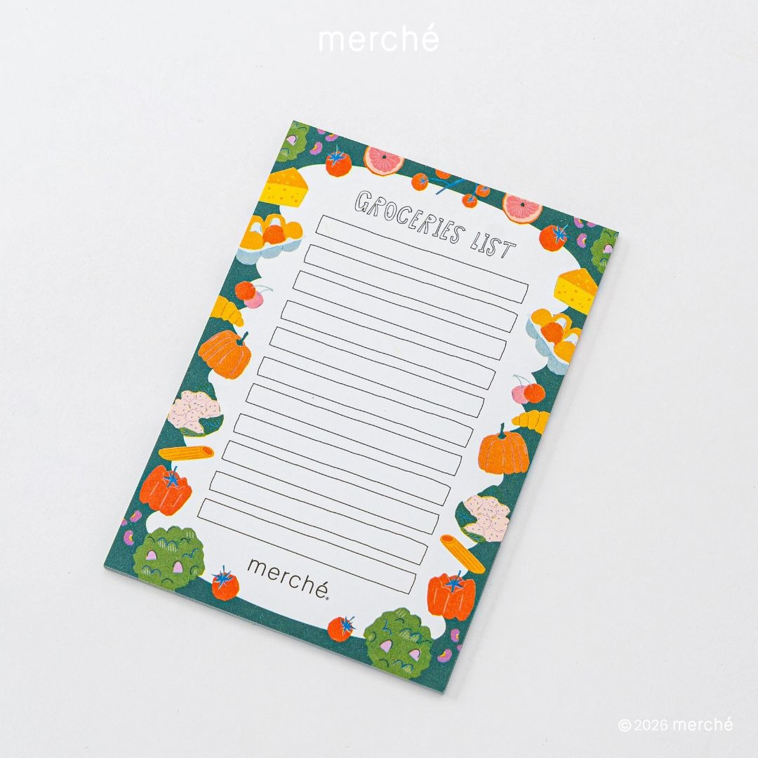 [NOT FOR SALE] Fresh Market -  Free Gift  Memopad Market Grocery List merché