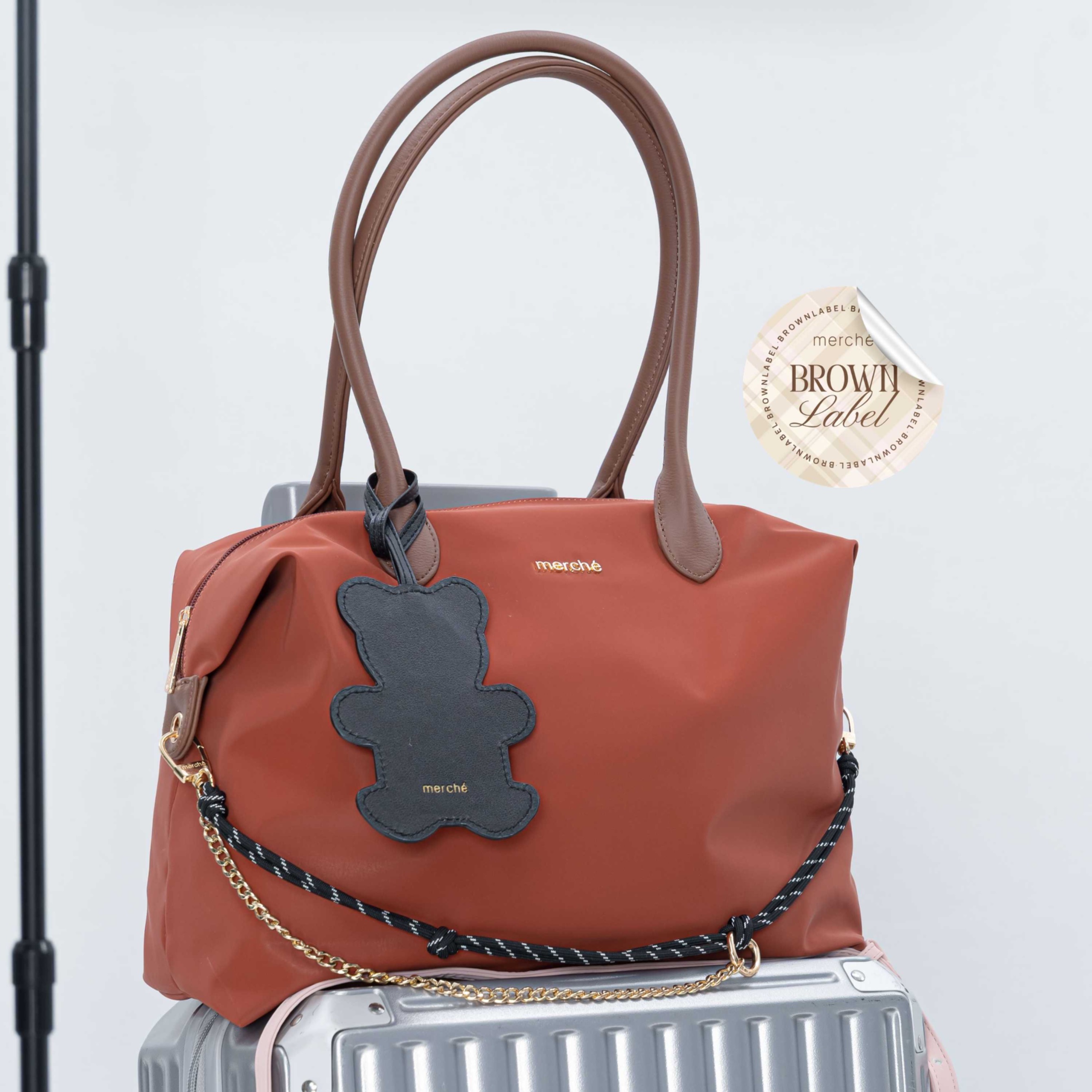 Alice Large Tote Bag Brown Label merché