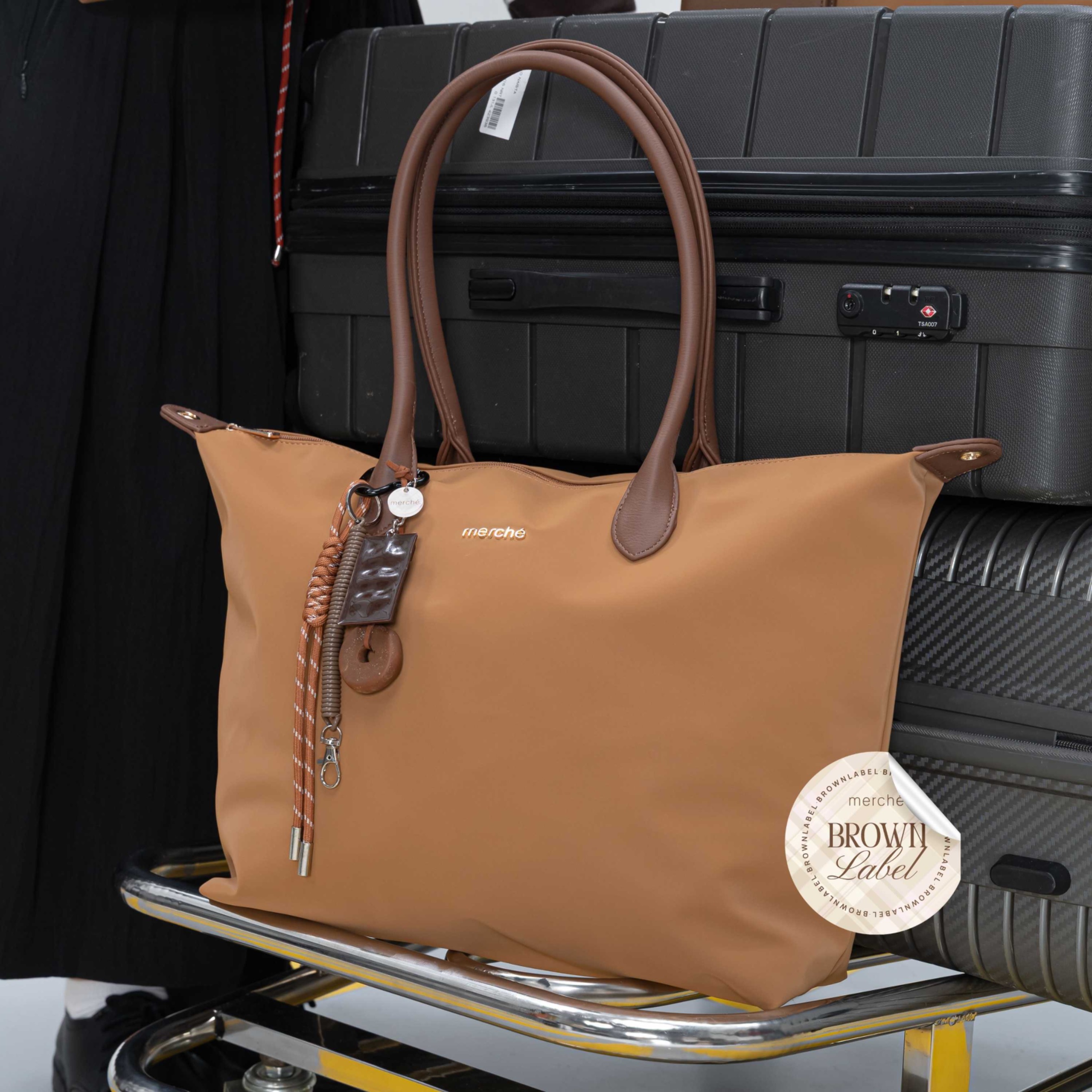 Alice Large Tote Bag Brown Label merché