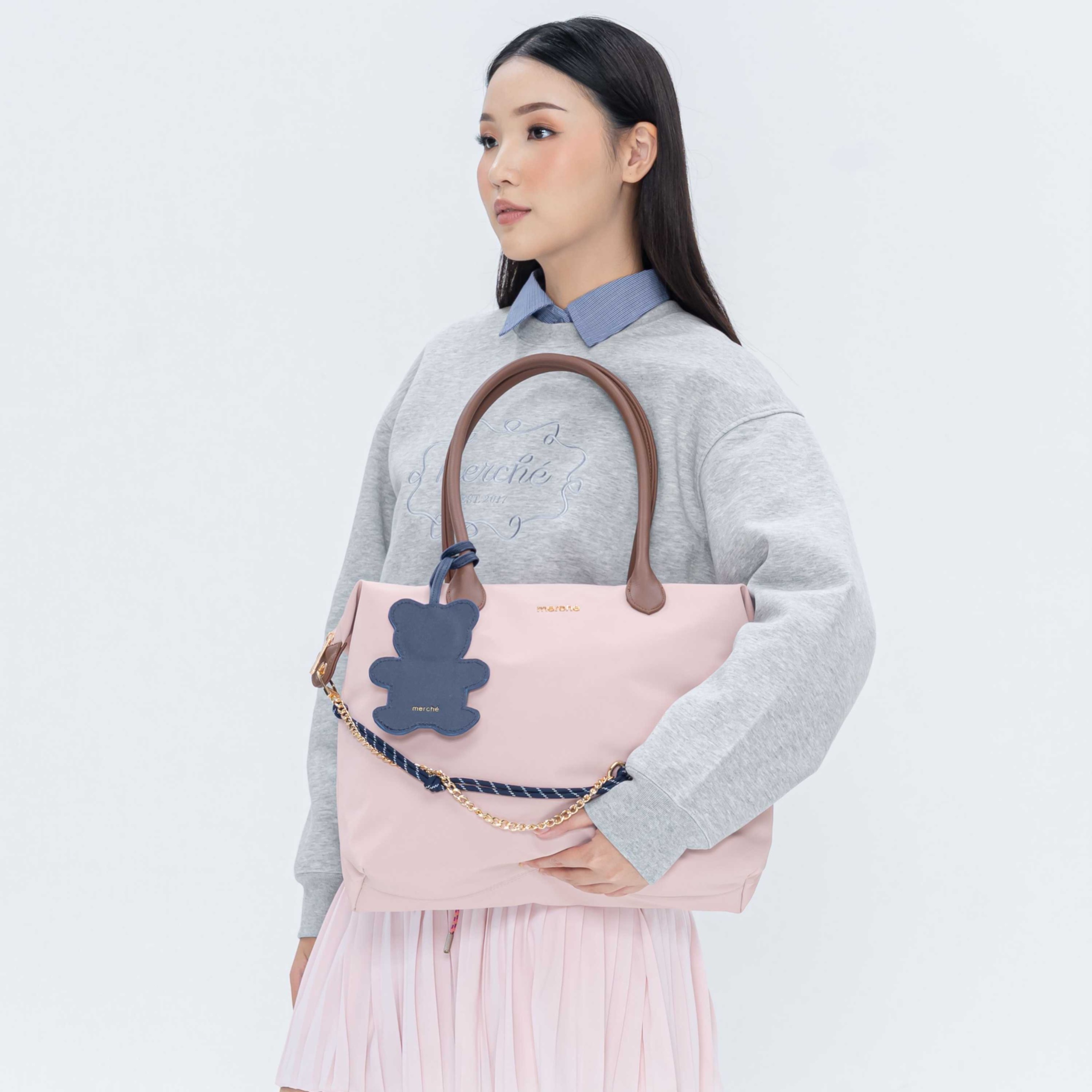 Alice Large Tote Bag Brown Label merché