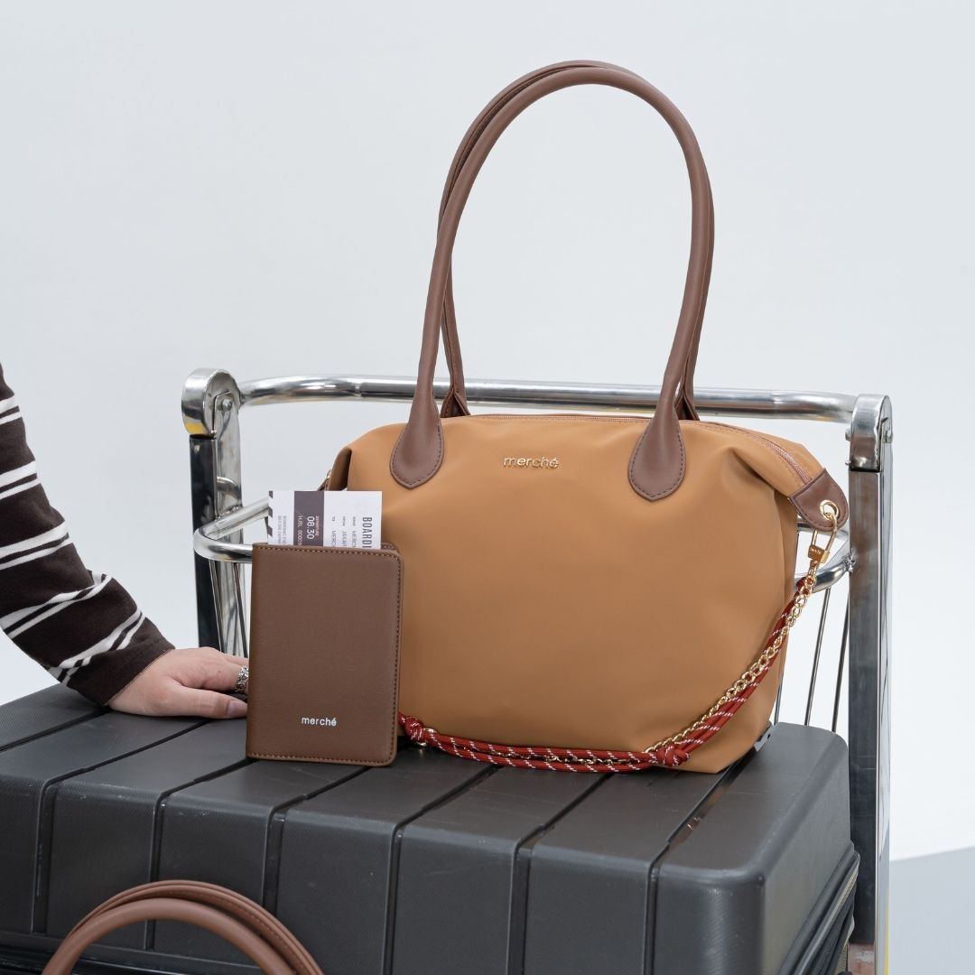 Alice Medium Totebag Brown Label merché