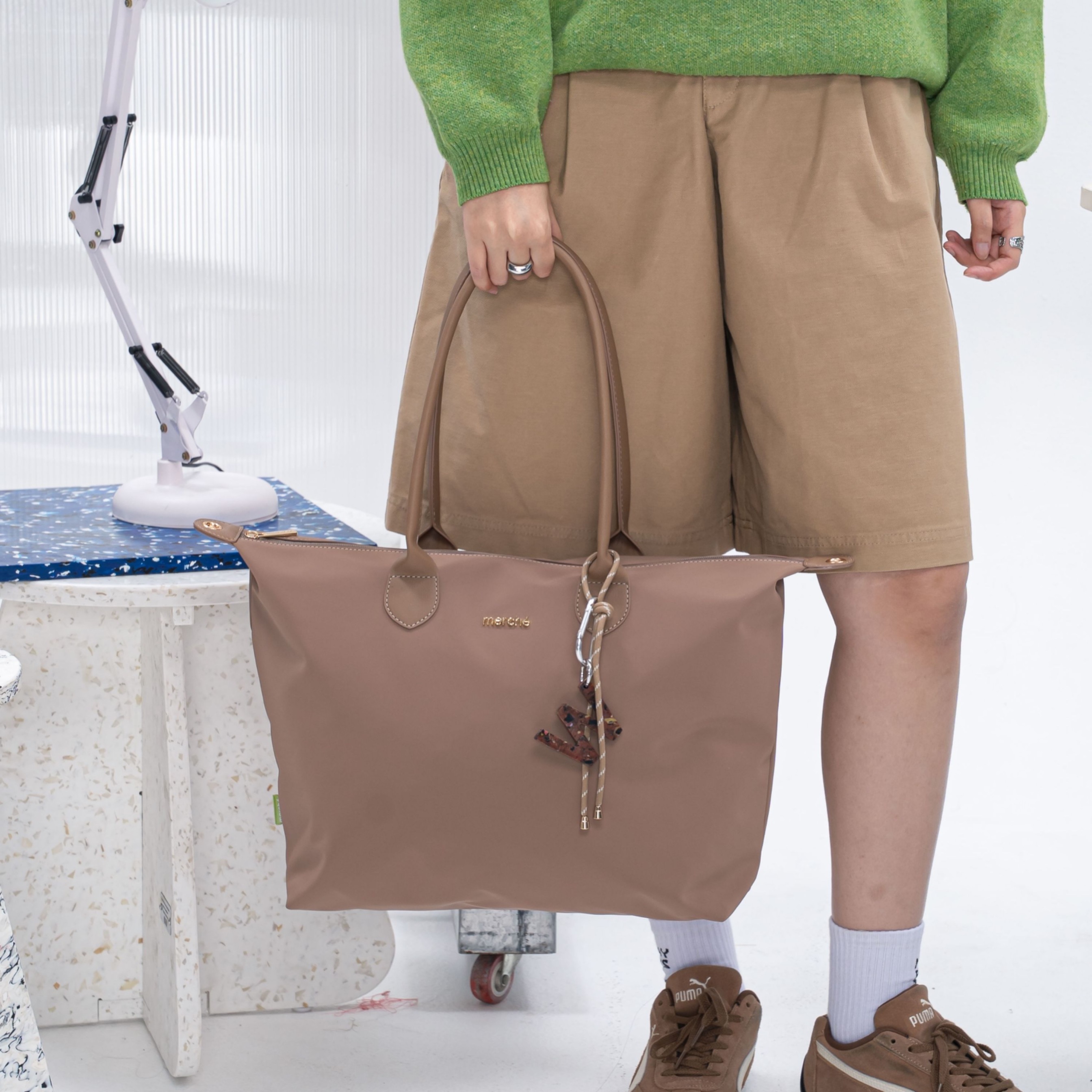 Alice Large Totebag green label merché