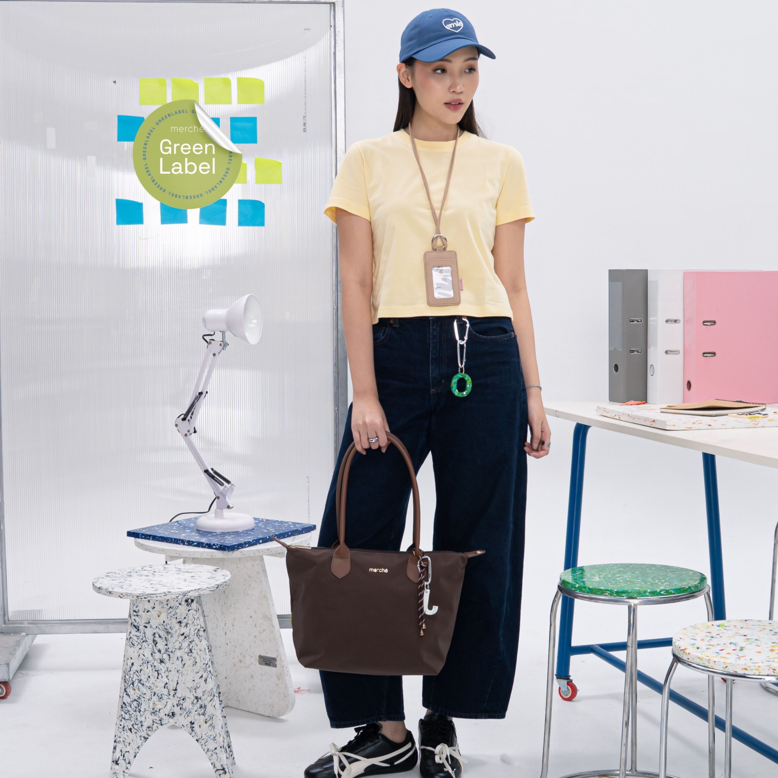 Alice Medium Totebag Green Label merché
