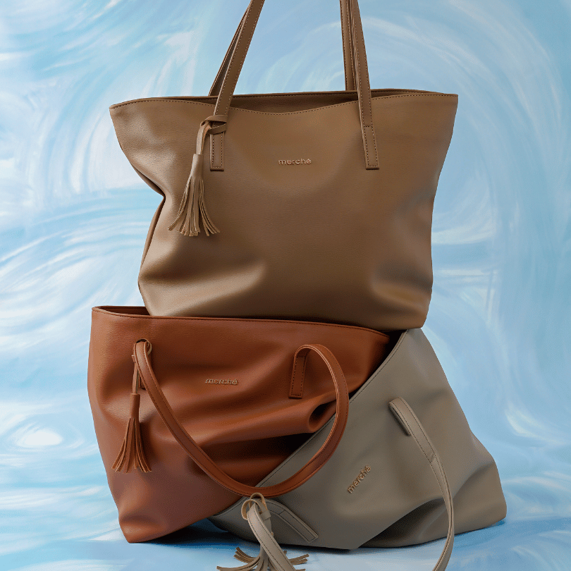 Bundling Ashley Zipper Totebag + Neony Bag Charm merché