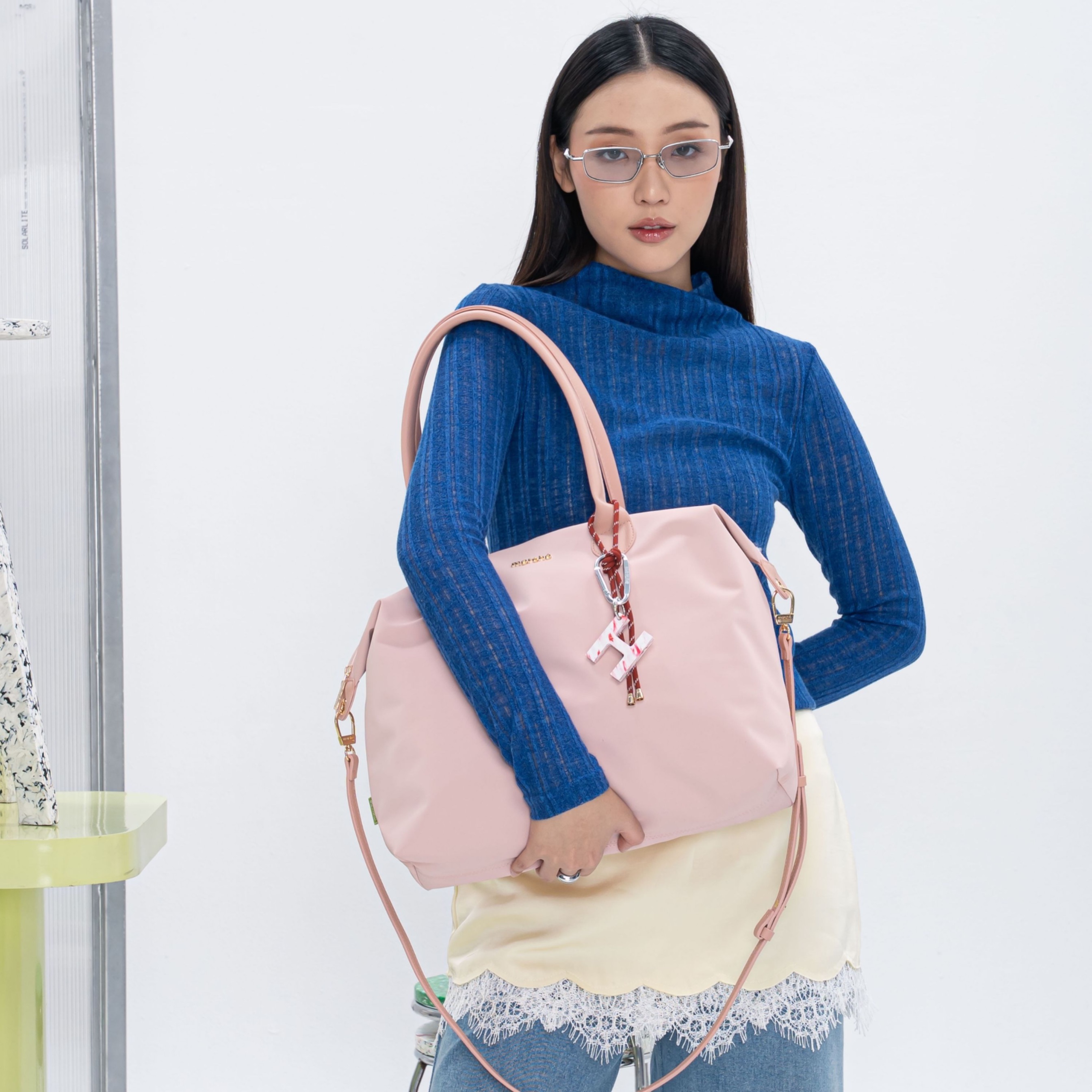Alice Large Totebag green label merché
