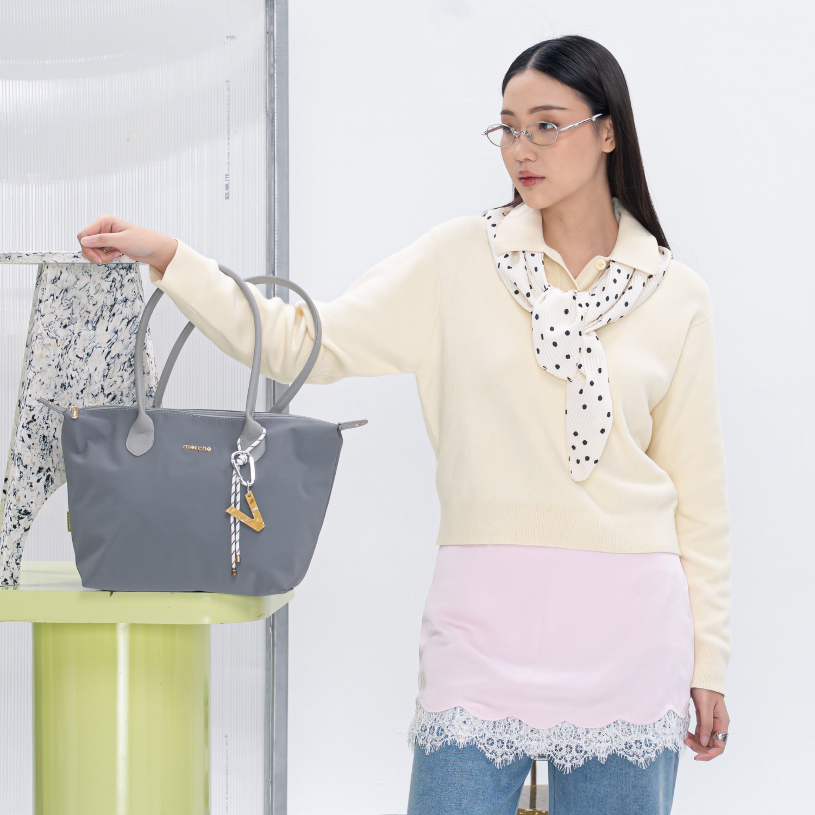 Alice Medium Totebag Green Label merché