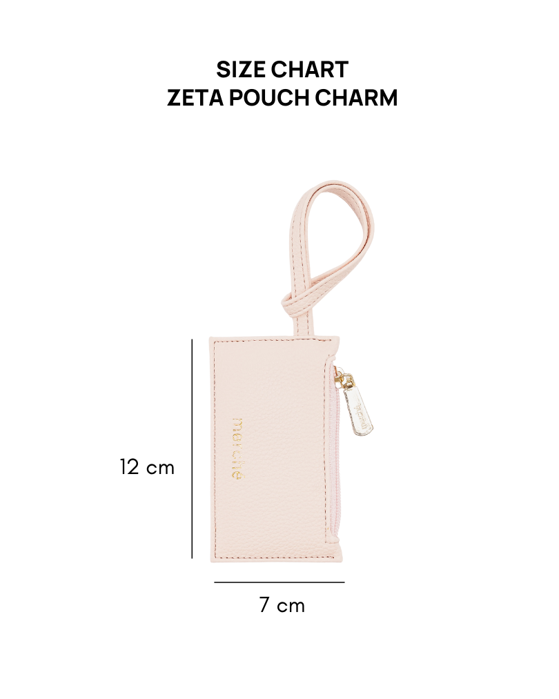 Zeta Pouch Charm Leather  merché