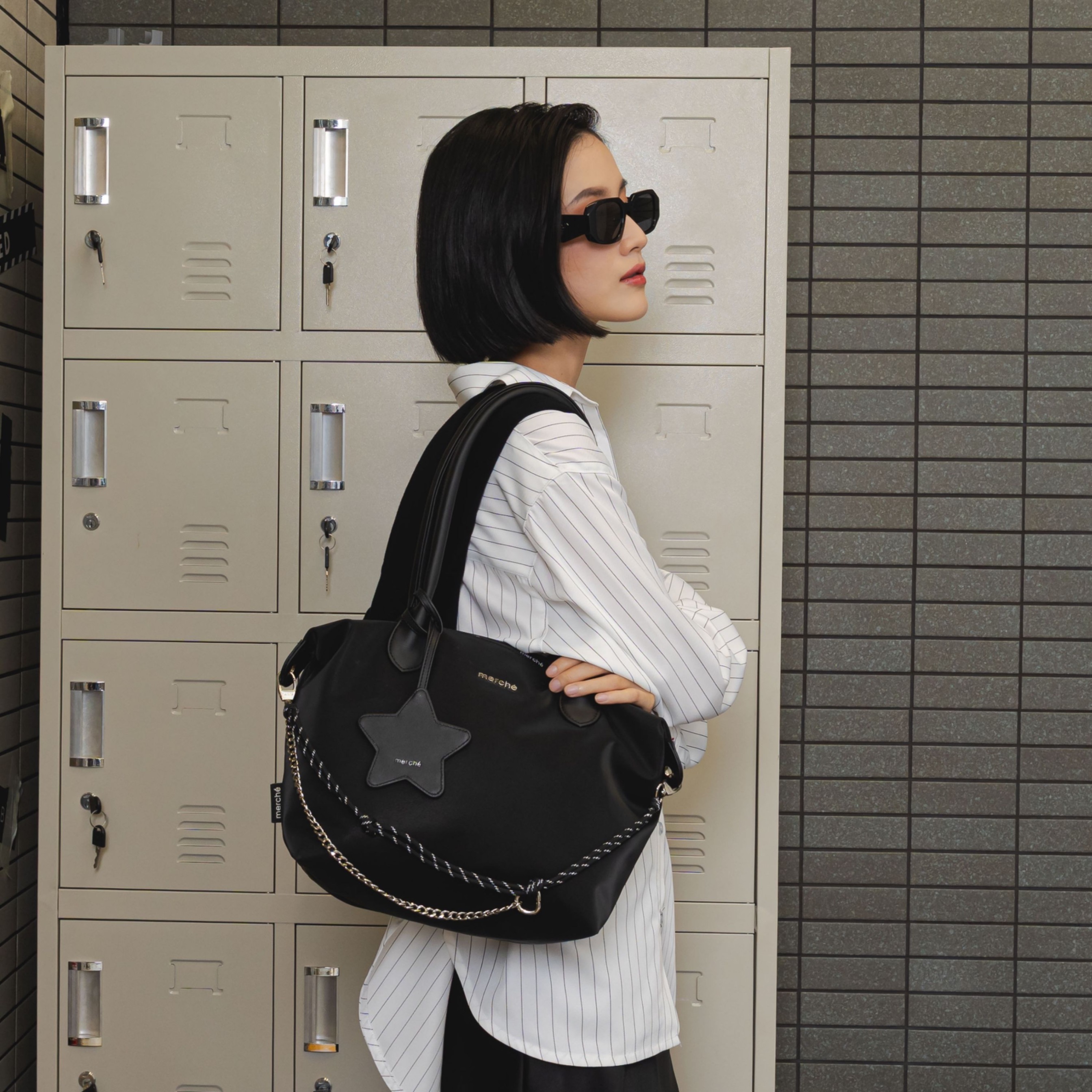 Alice Medium Totebag Black Label merché