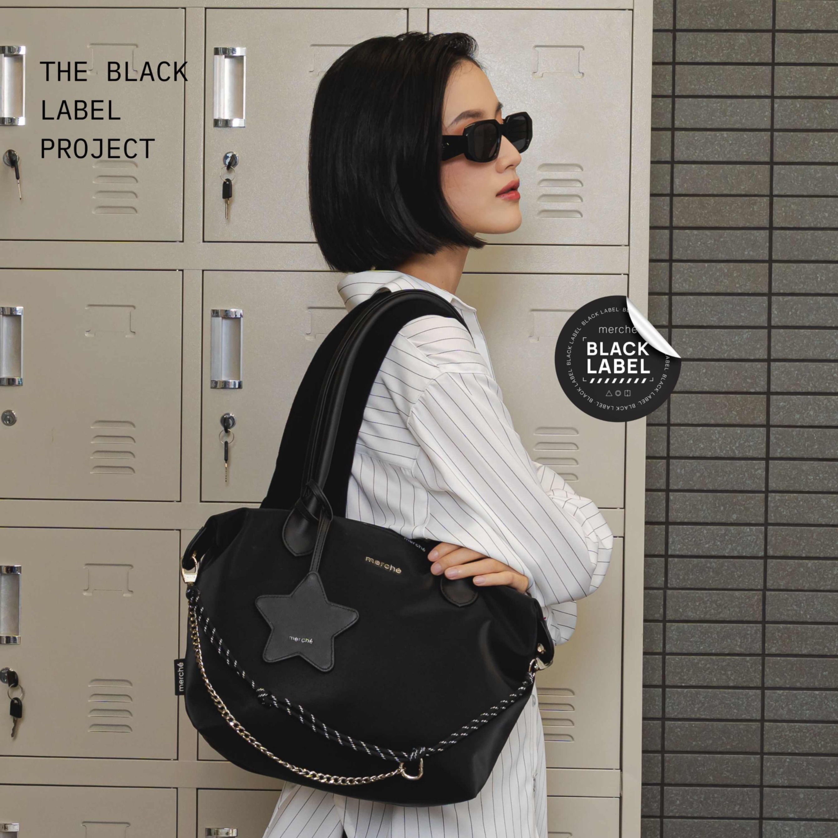 Alice Medium Totebag Black Label merché