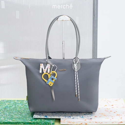 Alice Large Totebag green label merché