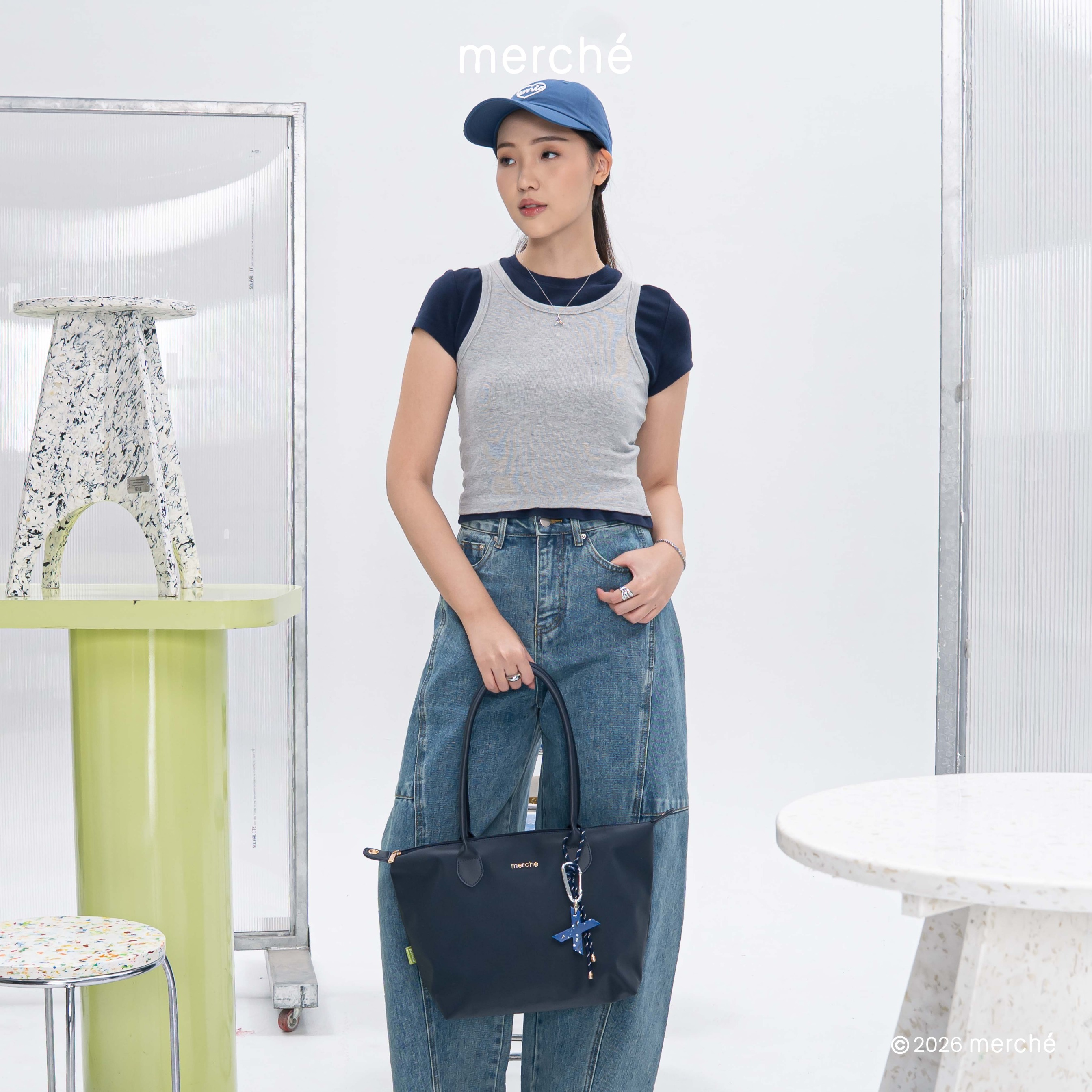 Alice Medium Totebag Green Label merché
